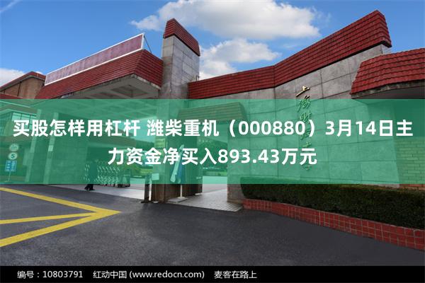 买股怎样用杠杆 潍柴重机（000880）3月14日主力资金净买入893.43万元