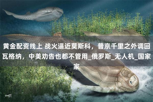 黄金配资线上 战火逼近莫斯科，普京千里之外调回瓦格纳，中美劝告也都不管用_俄罗斯_无人机_国家