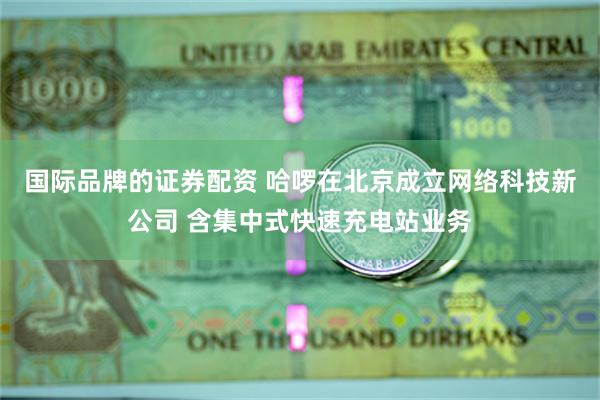 国际品牌的证券配资 哈啰在北京成立网络科技新公司 含集中式快速充电站业务